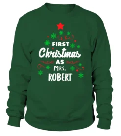 First Christmas As Mrs Robert - Personalized