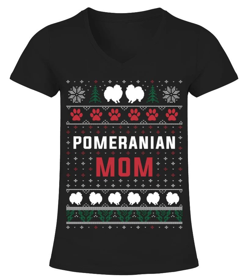 Pomeranian Mom Christmas Sweater