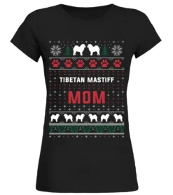 Tibetan Mastiff Mom Christmas Sweater