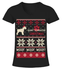 Giant Schnauzer Christmas Woof Woof Woof