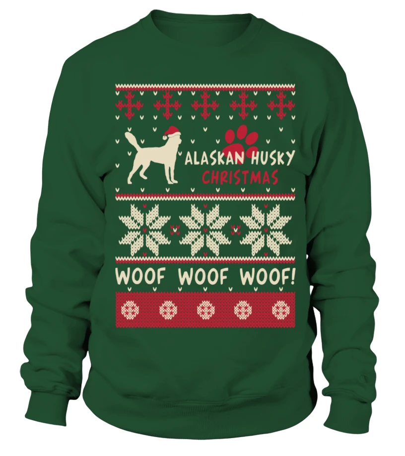 Alaskan Husky Christmas Sweater Shirt