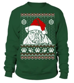 Merry Christmas American Bulldog Lover Ugly Tshirt Tee Sweatshirt Hoodie