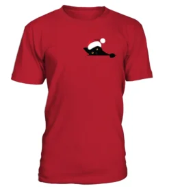 BLACK CHRISTMAS CAT IN THE POCKET