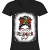Bleached Messy Bun December Girl Christmas December Birthday Classic T-Shirt