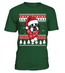 Boston Terrier Ugly Christmas Sweater