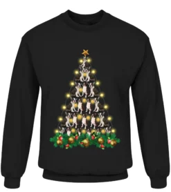 Boston Terrier Lover Christmas T-Shirt