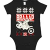 Braaap Ugly Christmas Sweater T-shirt Motocross Dirt Bike