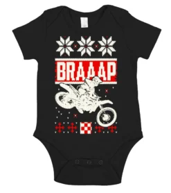 Braaap Ugly Christmas Sweater T-shirt Motocross Dirt Bike