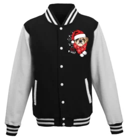 CHRISTMAS BULLDOG SANTA