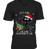 CHRISTMAS CAT SHIRT - IT'S FINE I'M FINE EVERYTHING IS FINE