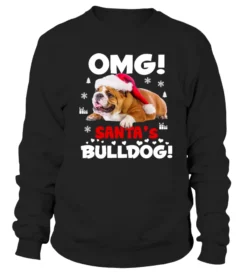 Christmas Santa Bulldog SHIRT