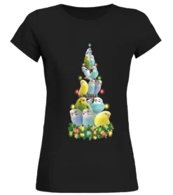 CHRISTMAS TEES FOR BUDGIE LOVER
