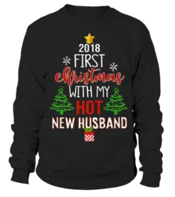 Christmas With My Hot New Husband T-Shirt 2018 Gift