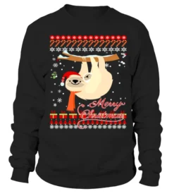 MERRY CHRISTMAS-SLOTH LOVE SHIRT - SLOTH