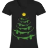 Dachshund Wiener Dog Christmas Tree Funny Black Friday