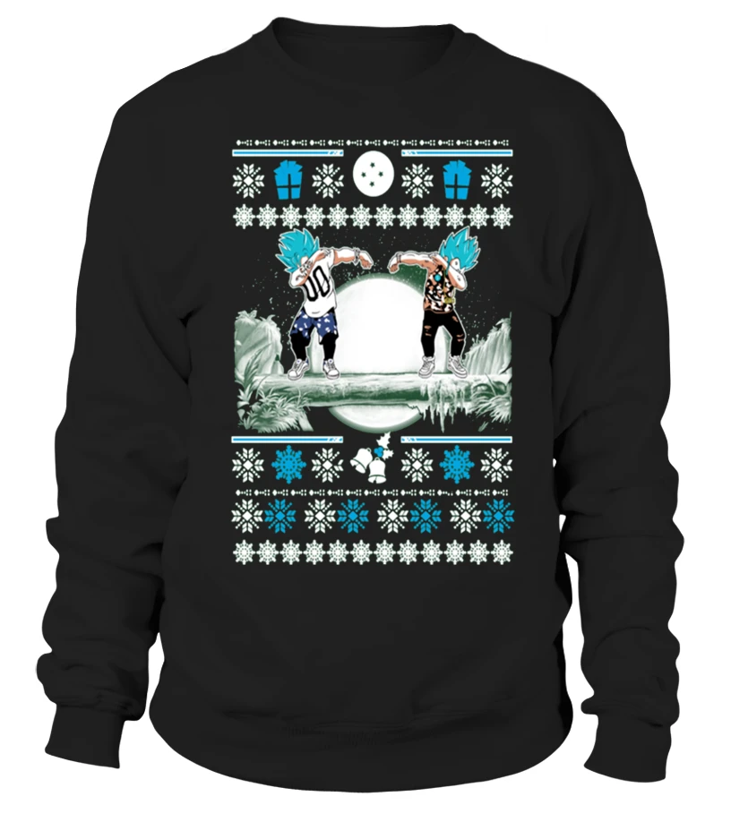GOKU & VEGETA DAB UGLY CHRISTMAS SWEATER