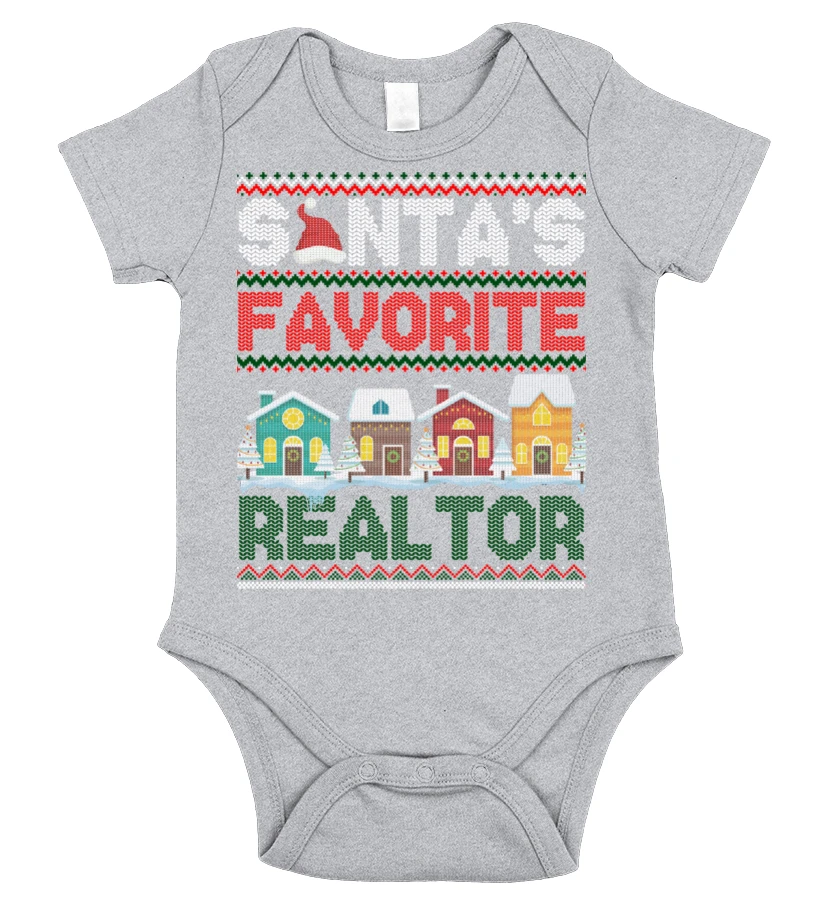 Funny Santa's Favorite Realtor Christmas Gift Ugly Sweater Sweatshirt