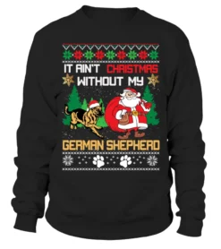 GERMAN SHEPHERD UGLY CHRISTMAS SWEATER T