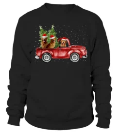Golden Retriever Christmas Car