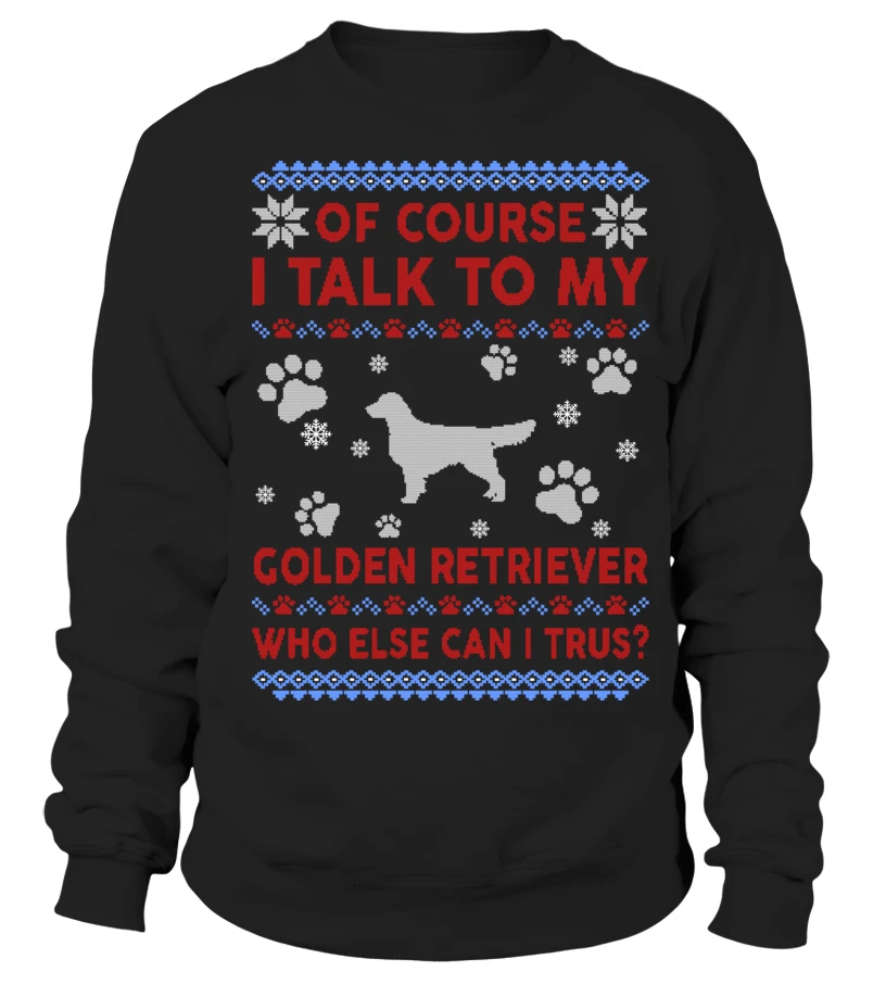 Golden Retriever Ugly Christmas Sweater