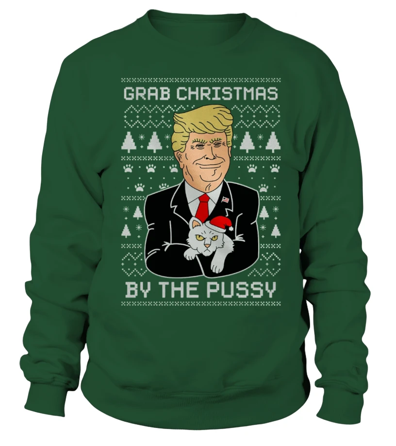 GRAB CHRISTMAS DONALD TRUMP UGLY SWEATER