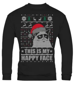 Grumpy Gift Grupmy Cat Christmas Sweater
