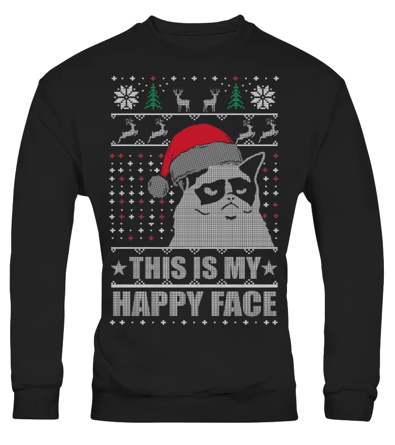 Grumpy Gift Grupmy Cat Christmas Sweater