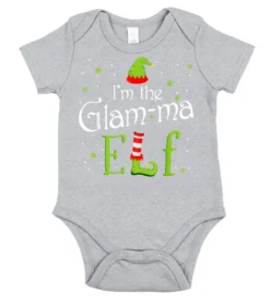 I'm The Glam-ma Elf Christmas Gift Idea Xmas Family T-Shirt