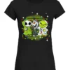 Cute Friends Jack Skellington And Olaf Grinch Christmas Lights Shirt
