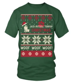 Jack Russell Terrier Christmas Woof Woof Shirt