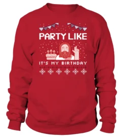Party Jesus - Fun Ugly Christmas Sweater