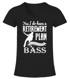 LOVE BASS Shirt, Retirement Plan I Plan On Playing Bass T-shirt, Bassist Guitar, Bass Lover Gift, Bass Player Christmas T-shirt