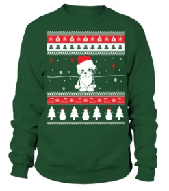 Maltese Dog Ugly Christmas Sweater