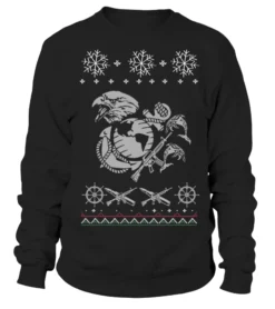 Marine Ugly Christmas Sweater U.S.M.C