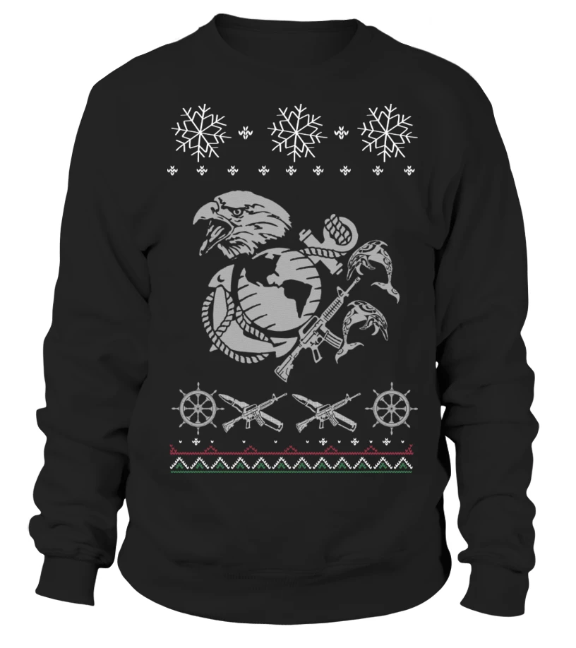 Marine Ugly Christmas Sweater U.S.M.C
