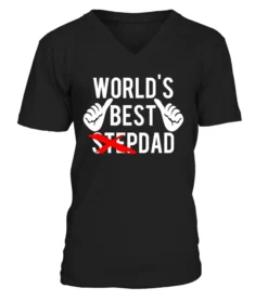 Men S World S Best Step Dad T Shirt Fun Christmas Gift Idea