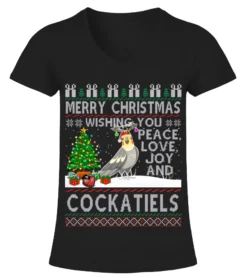 Merry Christmas Wishing You And Cockatiels