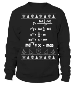 Merry = X-mas Ugly Christmas Math Sweater T-Shirt