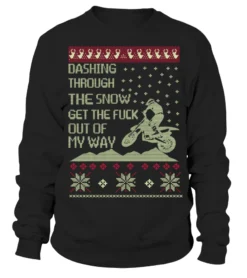 Motorcycle Christmas Sweater Funny Rider