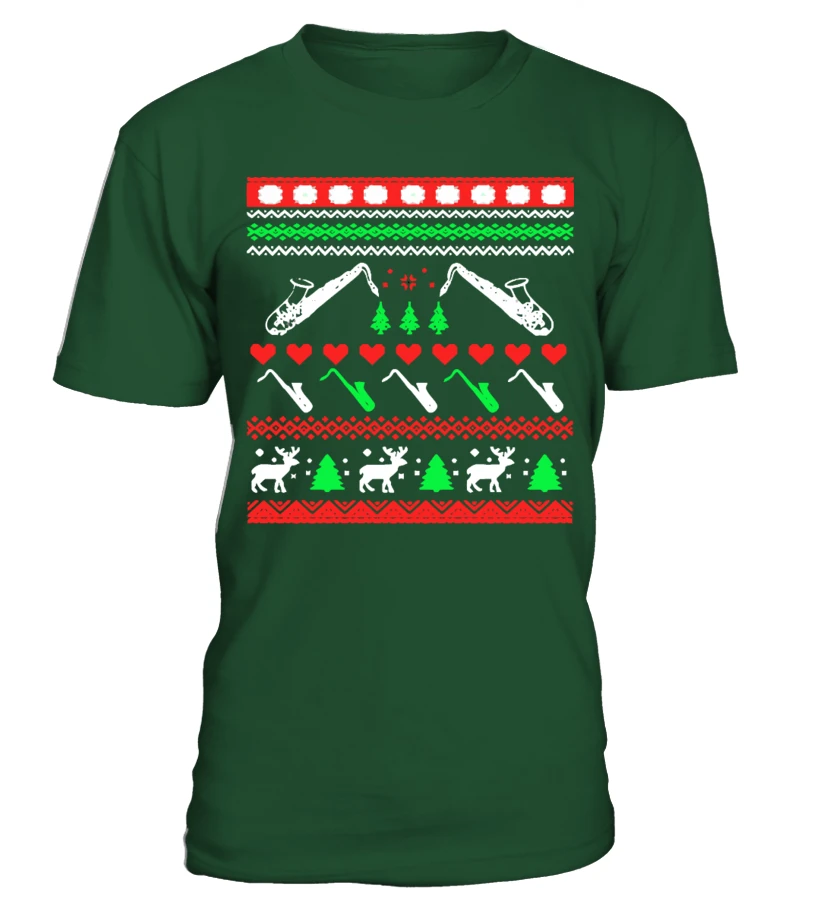 Saxophone Ugly Christmas Sweater