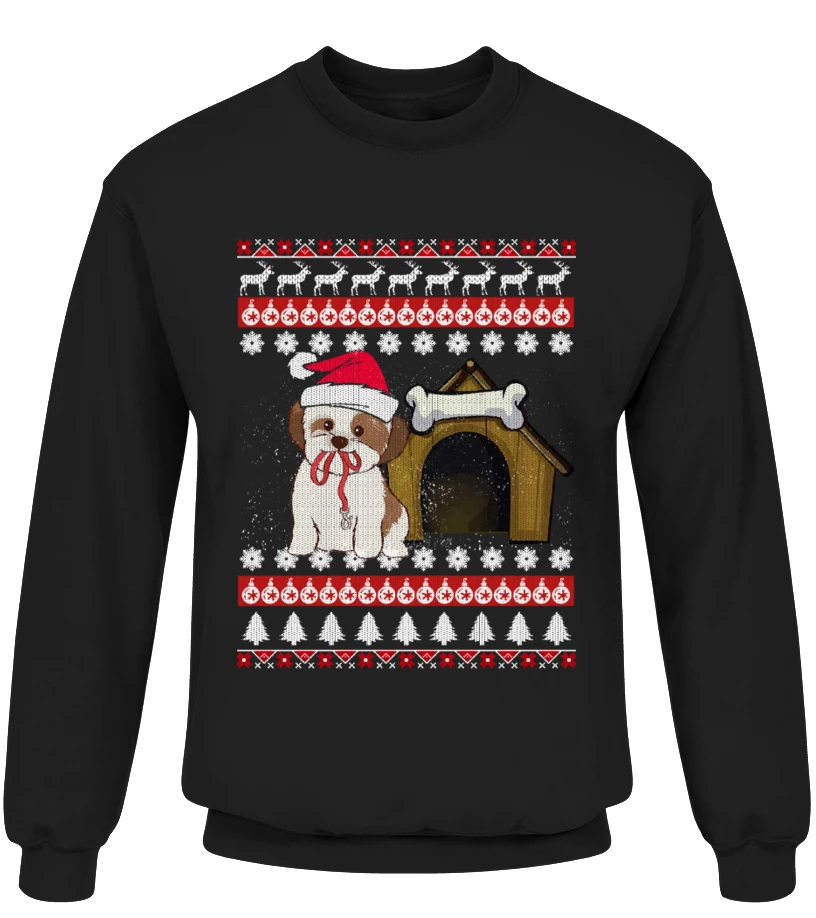 Shih Tzu Ugly Christmas Sweaters