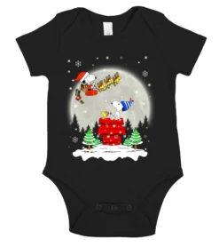 SNOOPY MERRY CHRISTMAS AND MOON