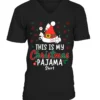 This Is My Christmas Pajama Shirt Xmas Cats Funny Holiday T-Shirt