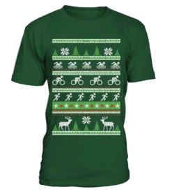 Triathlon Ugly Christmas Sweatshirt