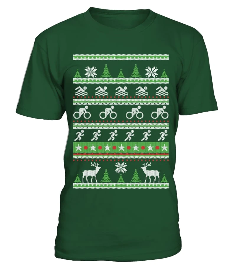 Triathlon Ugly Christmas Sweatshirt
