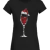 Wine Glass Christmas Hat