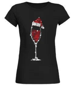 Wine Glass Christmas Hat