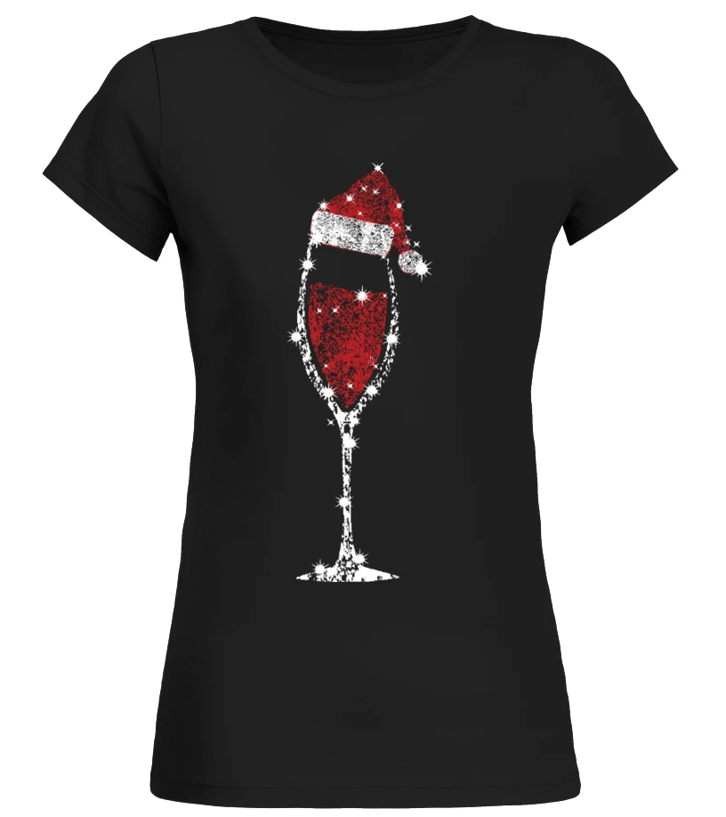 Wine Glass Christmas Hat
