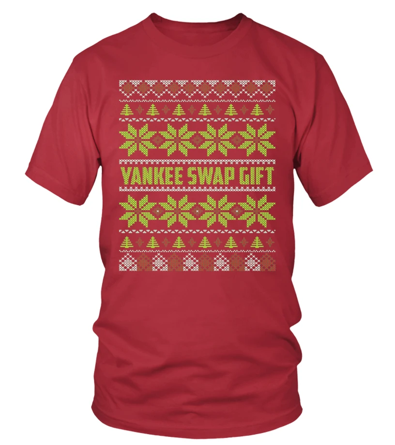 Yankee Swap Gift Tee Shirt Ugly Christmas Sweater Style